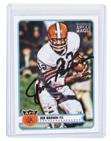Jim Brown Cleveland Browns Signed Autographed 2012 Topps #217 Football Card Heritage Authentication COA