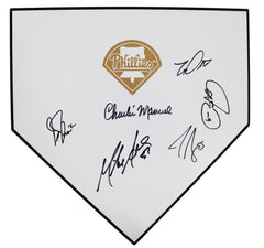 Philadelphia Phillies 2013 Signed Autographed Engraved Logo Home Plate - 6 Autographs