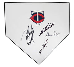 Minnesota Twins 2015 Signed Autographed Home Plate - 5 Autographs