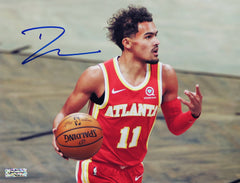Trae Young Atlanta Hawks Signed Autographed 8-1/2" x 11" Dribbling Photo Heritage Authentication COA