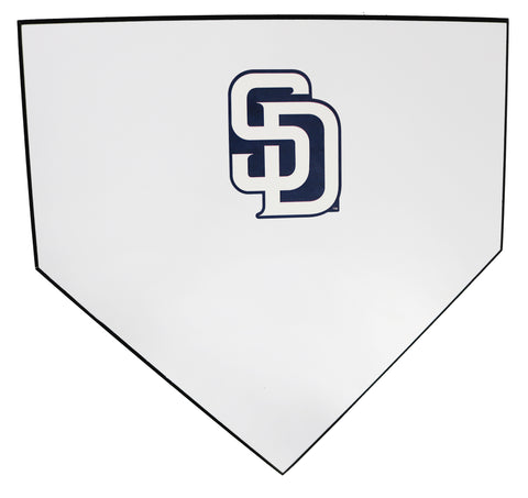San Diego Padres White Wooden Baseball Home Plate 11-1/2" x 11-1/2"