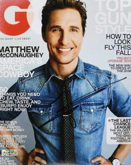Matthew McConaughey Signed Autographed 8" x 10" GQ Cover Photo Heritage Authentication COA