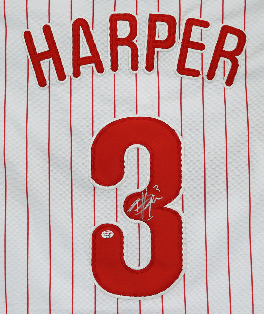 Bryce Harper Philadelphia Phillies Signed Autographed Pinstripe