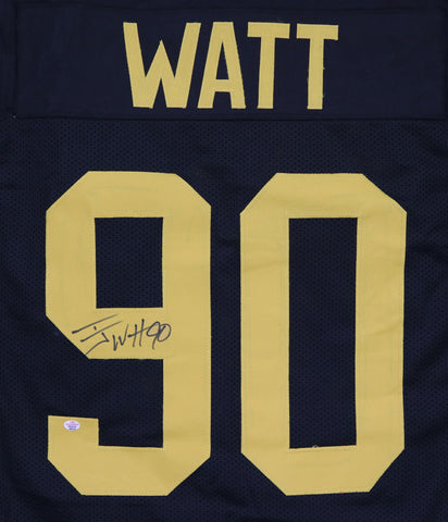 T. J. Watt Pittsburgh Steelers Signed Autographed Black #90 Custom Jersey PAAS COA