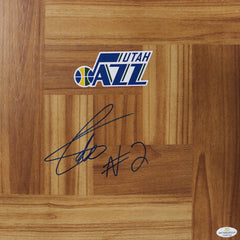 Collin Sexton Utah Jazz Autographed Signed Basketball Floorboard Five Star Grading COA