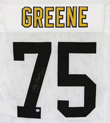 Mean Joe Greene Pittsburgh Steelers Signed Autographed White #75 Custom Jersey PAAS COA