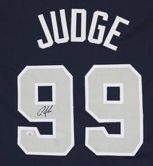 Aaron Judge New York Yankees Signed Autographed Blue #99 Custom Jersey PAAS COA