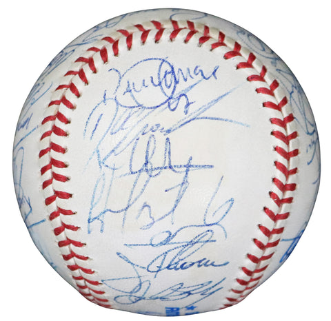 Cleveland Indians 1999 Team Signed Autographed Baseball with Display Holder - 29 Autographs