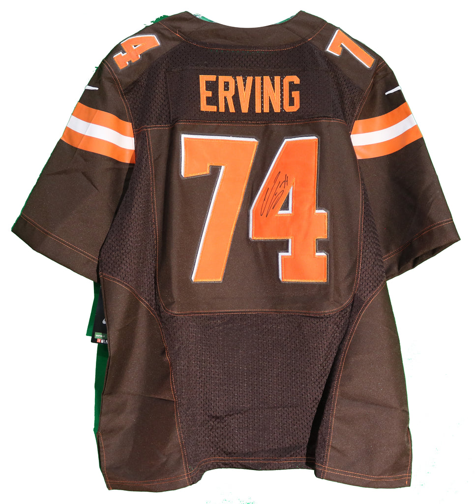 Cameron Erving Cleveland Browns Signed Autographed Brown #74 Jersey –