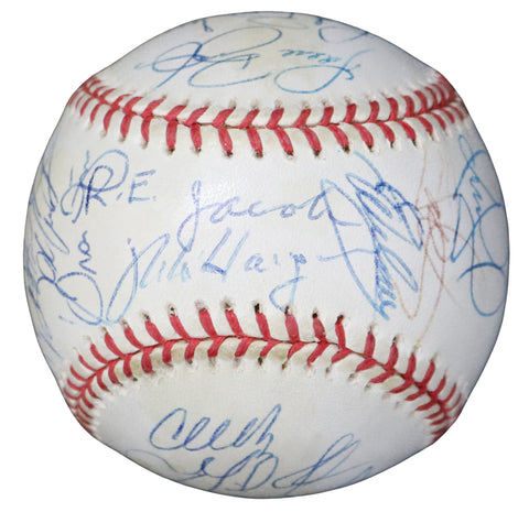 Cleveland Indians 1998 Team Signed Autographed Baseball with Display Holder - 25 Autographs