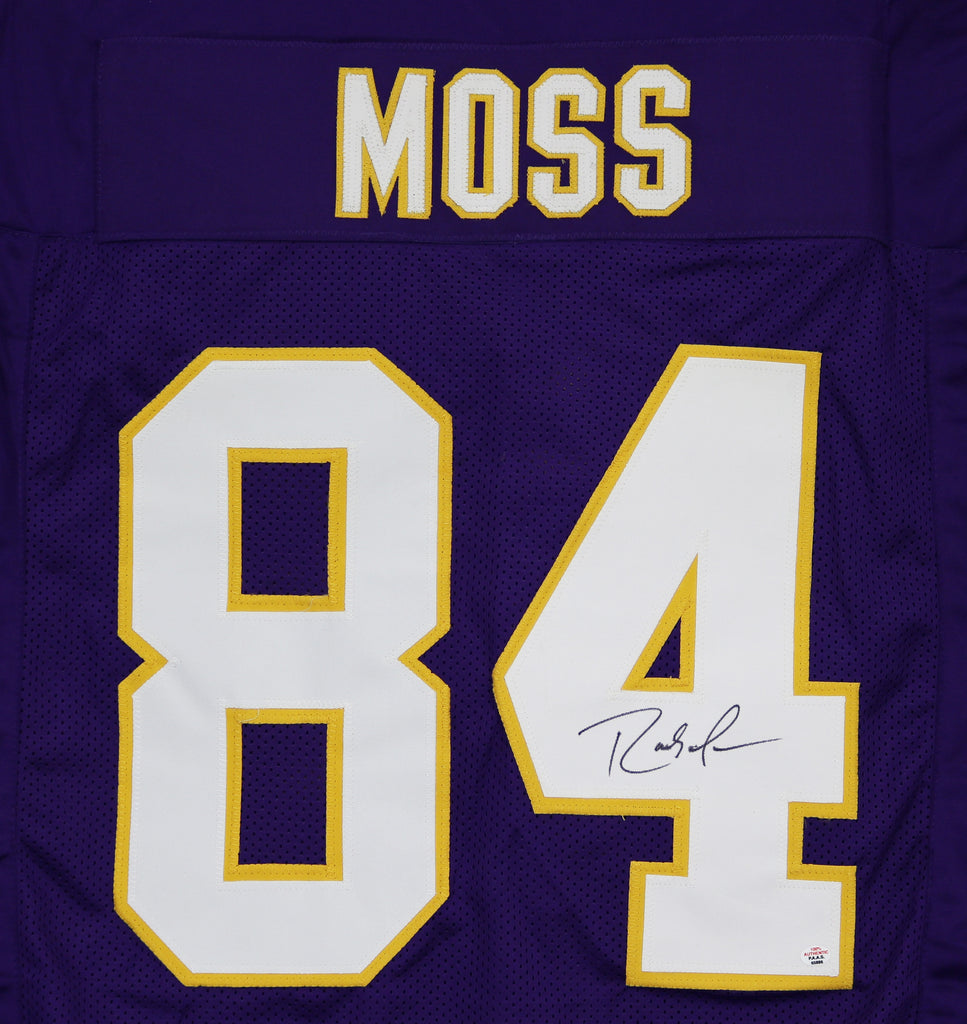 Randy Moss Minnesota Vikings Signed Autographed Purple Custom Jersey –