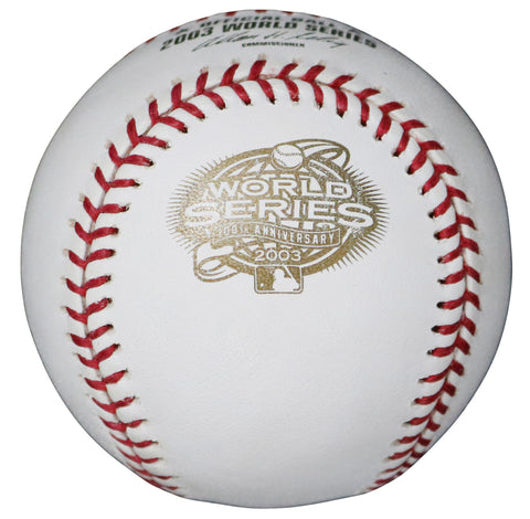 2003 World Series Rawlings Official Baseball with Display Holder