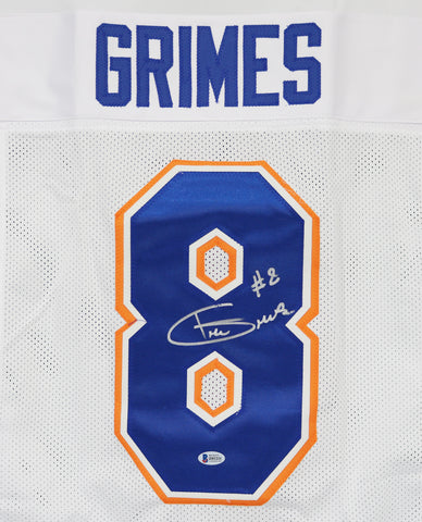 Trevon Grimes Florida Gators Signed Autographed White #8 Custom Jersey Beckett COA