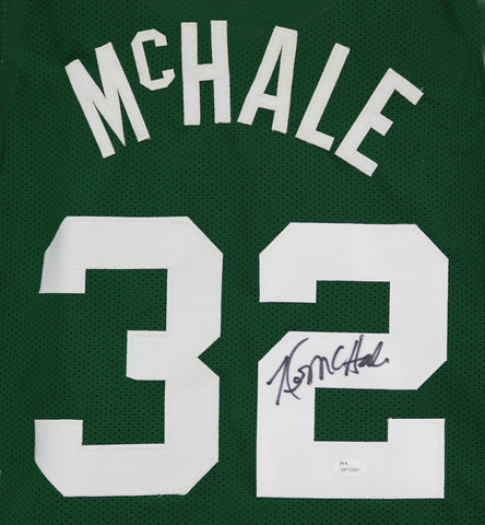 Kevin McHale Boston Celtics Signed Autographed Green #32 Custom Jersey JSA Witnessed COA