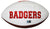 J.J. Watt Wisconsin Badgers Signed Autographed White Panel Logo Football Player Hologram