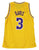 Anthony Davis Los Angeles Lakers Signed Autographed Yellow #3 Custom Jersey PAAS COA