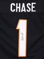 Ja'Marr Chase Cincinnati Bengals Signed Autographed Black #1 Custom Jersey PAAS COA