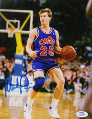 Mark Price Cleveland Cavaliers Cavs Signed Autographed 8" x 10" Dribbling Photo PSA In the Presence COA