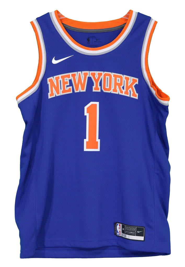 Obi Toppin New York Knicks Fanatics Authentic Game-Used #1 Black City Jersey  vs. Brooklyn Nets on March 1, 2023