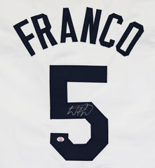 Wander Franco Tampa Bay Rays Signed Autographed White #5 Custom Jersey PAAS COA