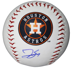 George Springer Houston Astros Signed Autographed Rawlings Official Major League Logo Baseball Global COA with Display Holder