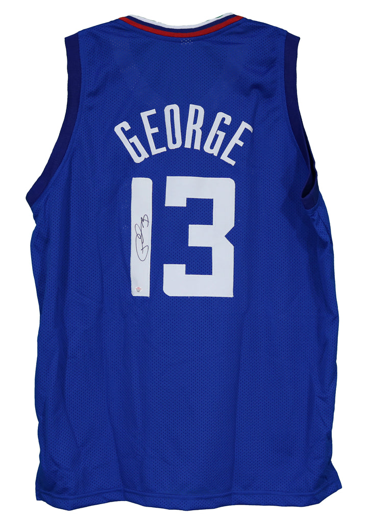 Authentic Men's Paul George Blue Jersey - #13 Basketball Los