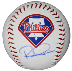 Rhys Hoskins Philadelphia Phillies Signed Autographed Rawlings Official Major League Logo Baseball Global COA with Display Holder