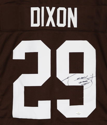 Hanford Dixon Cleveland Browns Signed Autographed Brown #29 Custom Jersey Five Star Grading COA