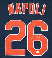 Mike Napoli Cleveland Indians Signed Autographed Blue #26 Jersey JSA COA