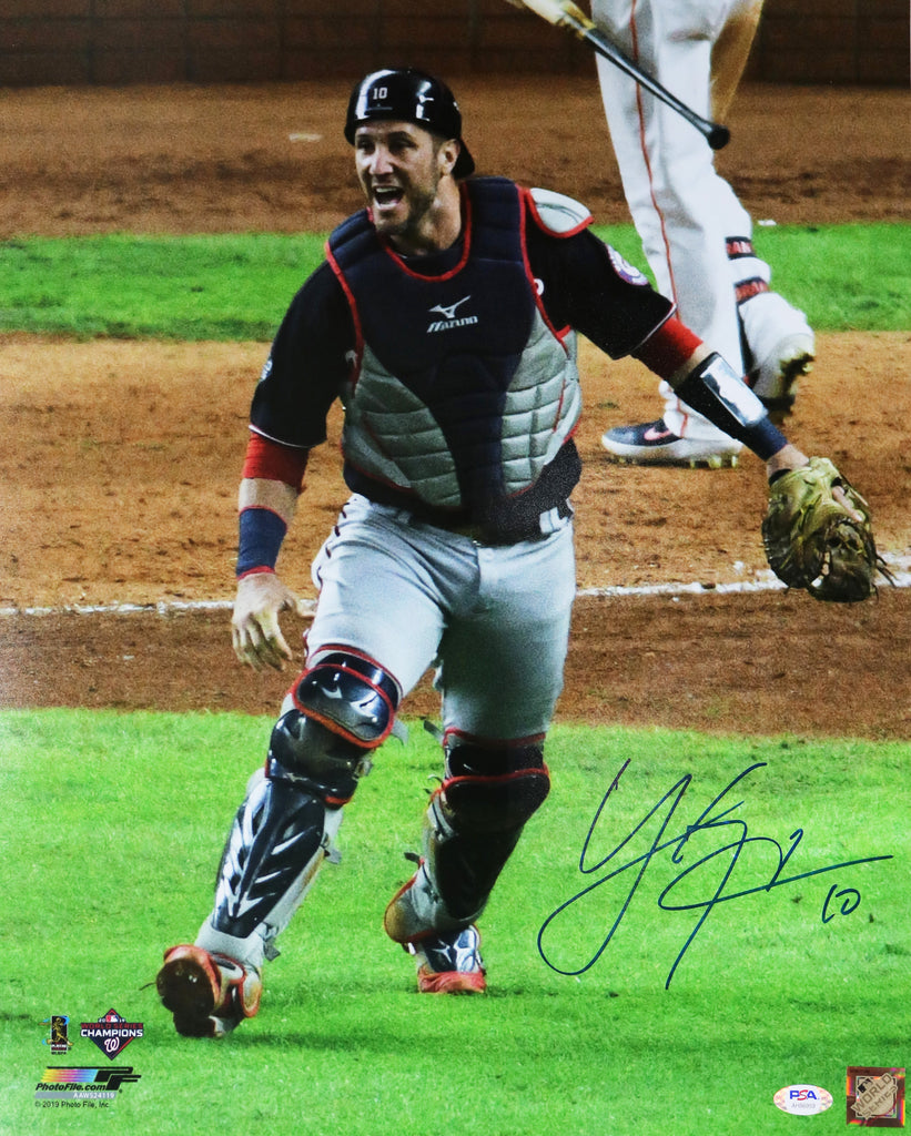 Yan Gomes Washington Nationals Signed Autographed 16 x 20 World Series  Photo PSA/DNA COA