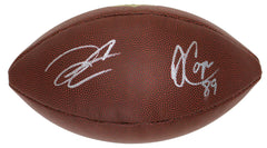 Derek Carr and Amari Cooper Los Angeles Raiders Signed Autographed Wilson "THE DUKE" NFL Football Global COA