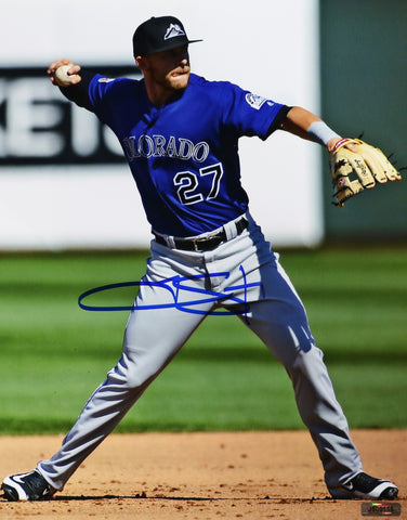 Trevor Story Colorado Rockies Signed Autographed 8" x 10" Photo Authenticated Ink COA