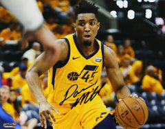Donovan Mitchell Utah Jazz Signed Autographed 8" x 10" Dribbling Photo Authenticated Ink COA