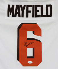 Baker Mayfield Cleveland Browns Signed Autographed White #6 Jersey JSA COA