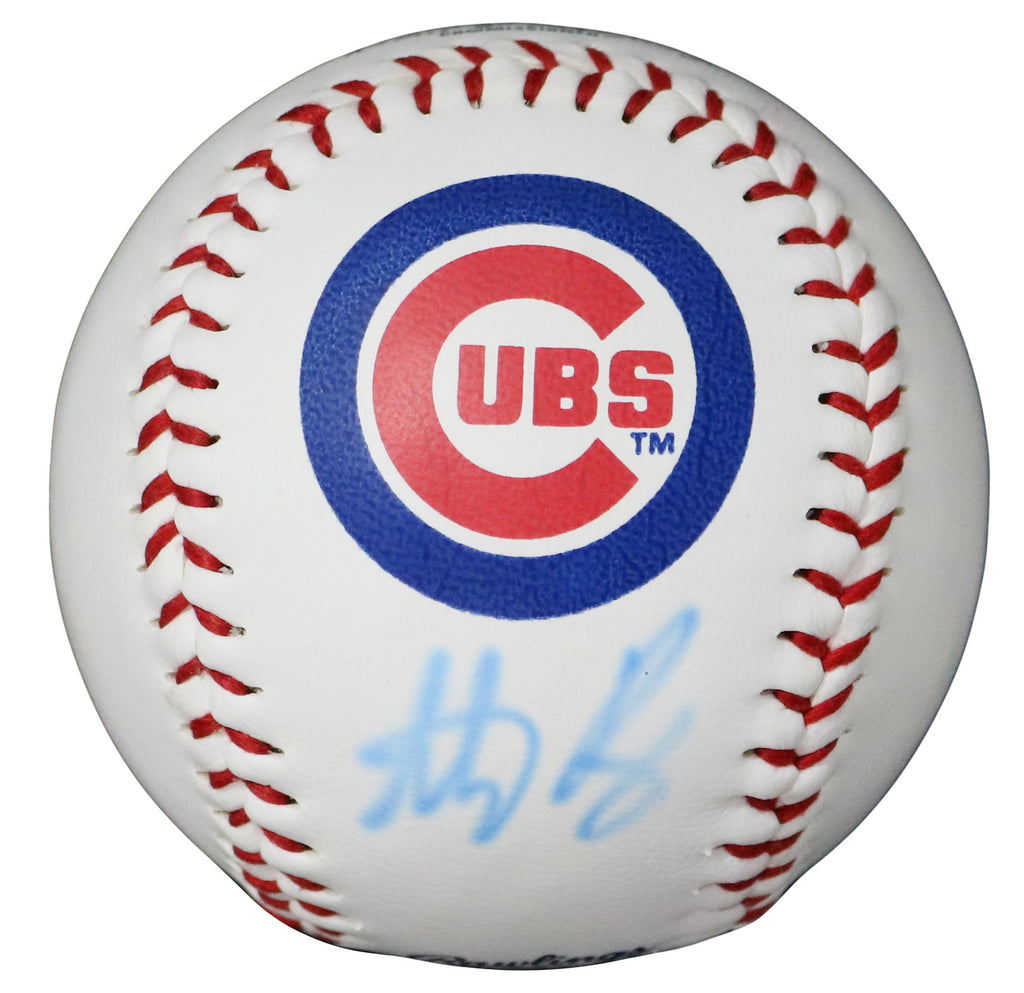 Anthony Rizzo Chicago Cubs Autographed Logo Baseball - FADED SIGNATURE –