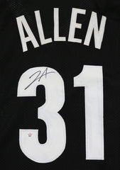 Jarrett Allen Brooklyn Nets Signed Autographed Black #31 Custom Jersey PAAS COA - SPOTTING