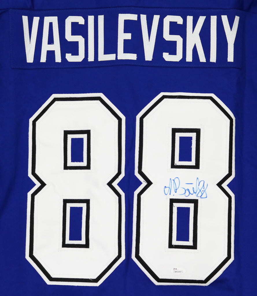 Andrei Vasilevskiy Tampa Bay Lightning Signed Blue #88 Custom