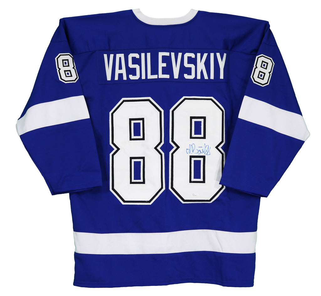 Andrei Vasilevskiy Tampa Bay Lightning #88 Jersey Stitched Blue