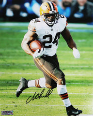 Nick Chubb Cleveland Browns Signed Autographed 8" x 10" Photo Heritage Authentication COA