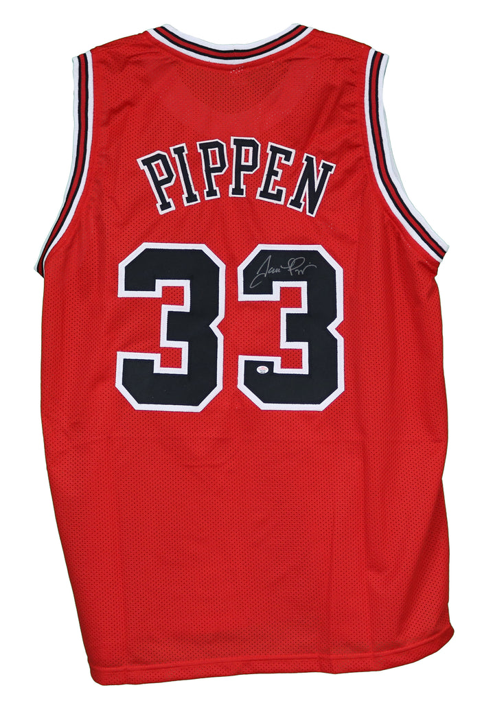 Scottie Pippen Chicago Bulls Signed Autographed Red #33 Jersey