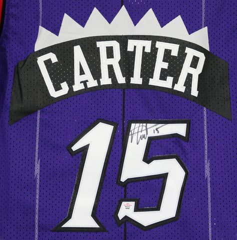 Vince Carter Toronto Raptors Signed Autographed Purple #15 Jersey PAAS COA