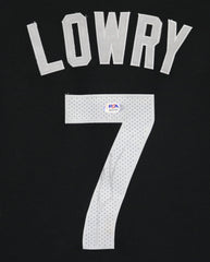 Kyle Lowry Toronto Raptors Signed Autographed Black #7 Jersey PSA COA