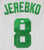 Jonas Jerebko Boston Celtics Signed Autographed White #8 Jersey JSA COA