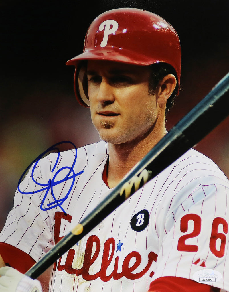 chase utley signed phillies jersey