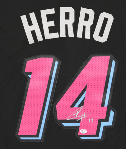 Tyler Herro Miami Heat Signed Autographed City Edition Black #14 Jersey PAAS COA