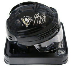 Sidney Crosby Pittsburgh Penguins Signed Autographed Black Hockey Mini Helmet PAAS COA