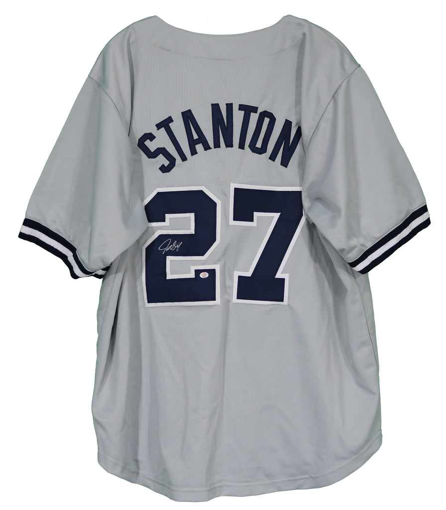 Giancarlo Stanton New York Yankees Fanatics Authentic Game-Used #27 White  Pinstripe Jersey vs. Washington Nationals on August 24, 2023 - 4-5, HR, 2  RBI, R