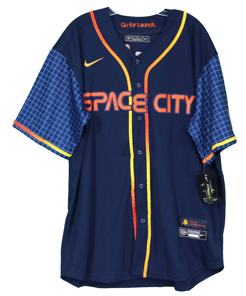 JEREMY PENA SIGNED CITY CONNECT HOUSTON ASTROS SPACE JERSEY BAS BECKETT  CERT #1