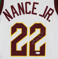 Larry Nance Jr. Cleveland Cavaliers Cavs Signed Autographed White #22 Custom Jersey JSA COA