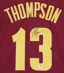 Tristan Thompson Cleveland Cavaliers Signed Autographed Wine #13 Custom Jersey Witnessed Global COA